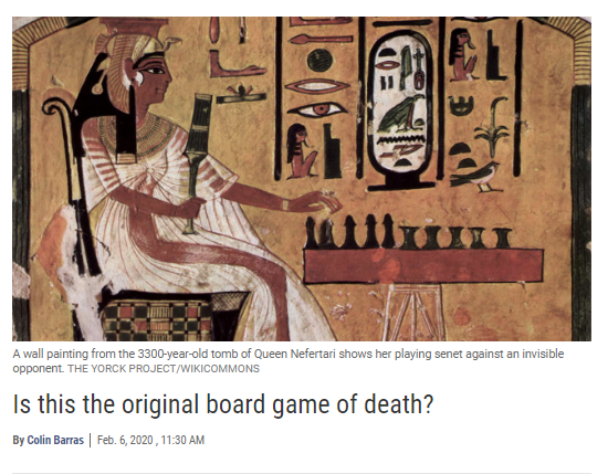 古代エジプト人が遊んだセネト・ゲーム、通常とは違うVerについての